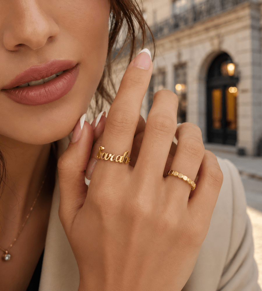 Classic Name Ring - Mireva Jewelry