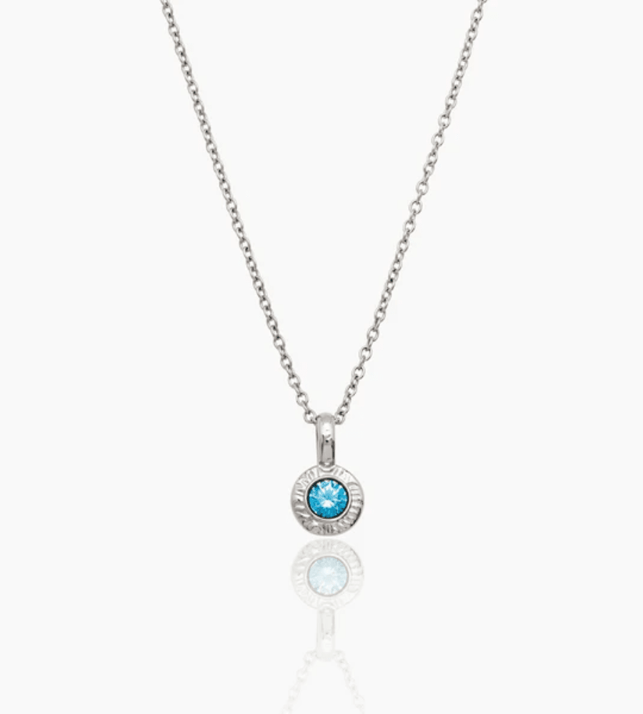 Crushed Birthstone Pendant Necklace - Mireva Jewelry