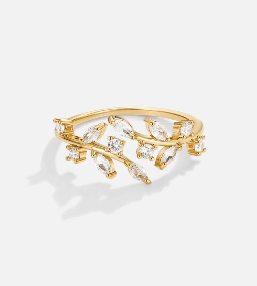 Crystal Vine Ring - Mireva Jewelry