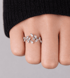 Crystal Vine Ring - Mireva Jewelry