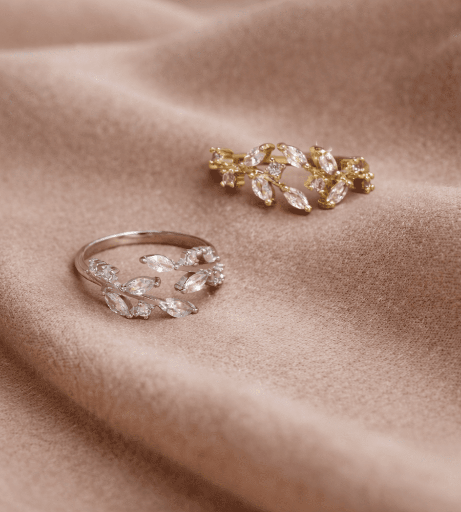 Crystal Vine Ring - Mireva Jewelry