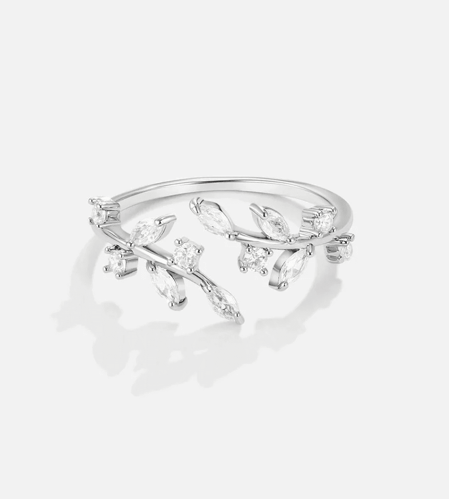 Crystal Vine Ring - Mireva Jewelry