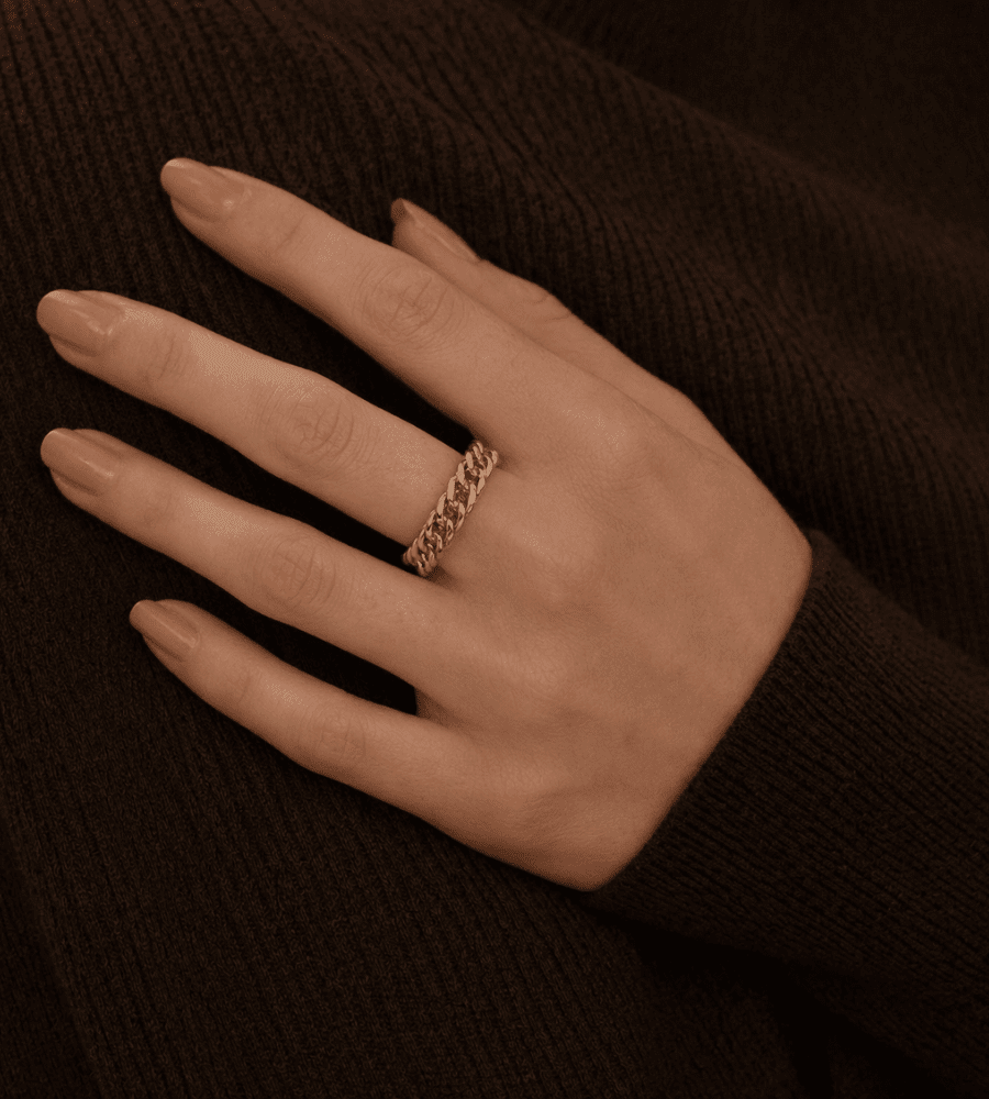 Curb Chain Ring - Mireva Jewelry