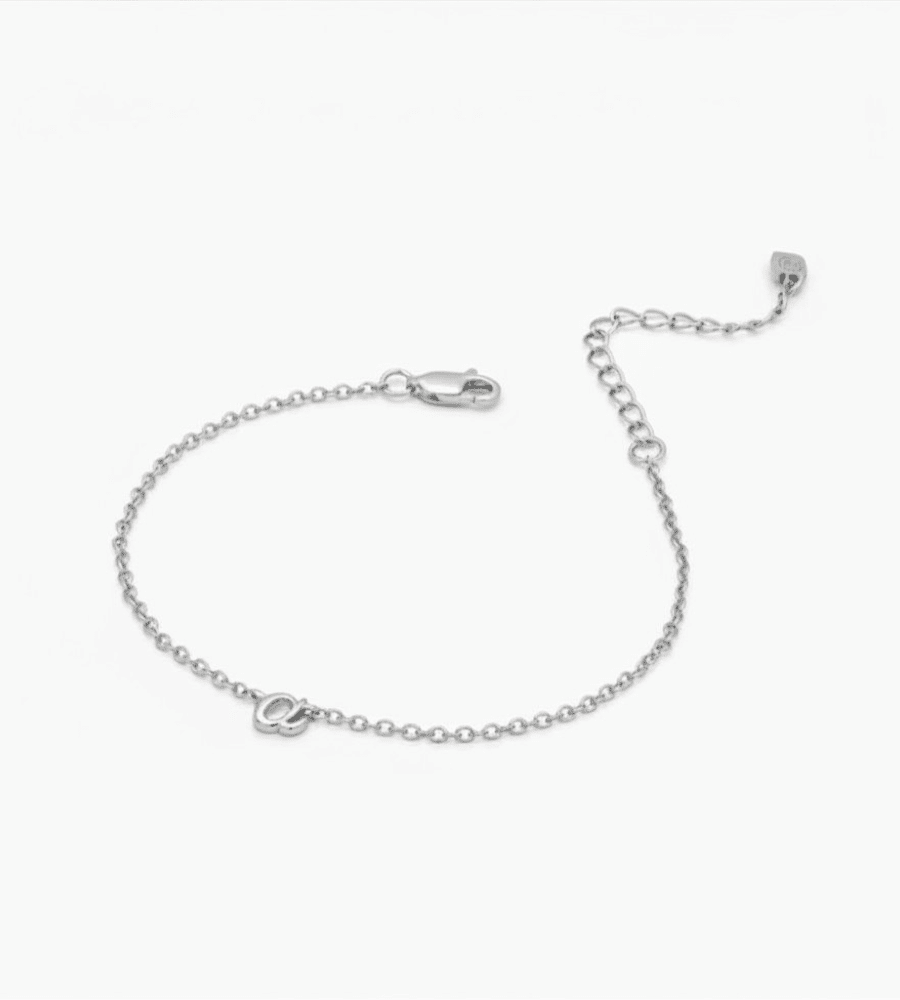 Cursive Initial Bracelet - Mireva Jewelry