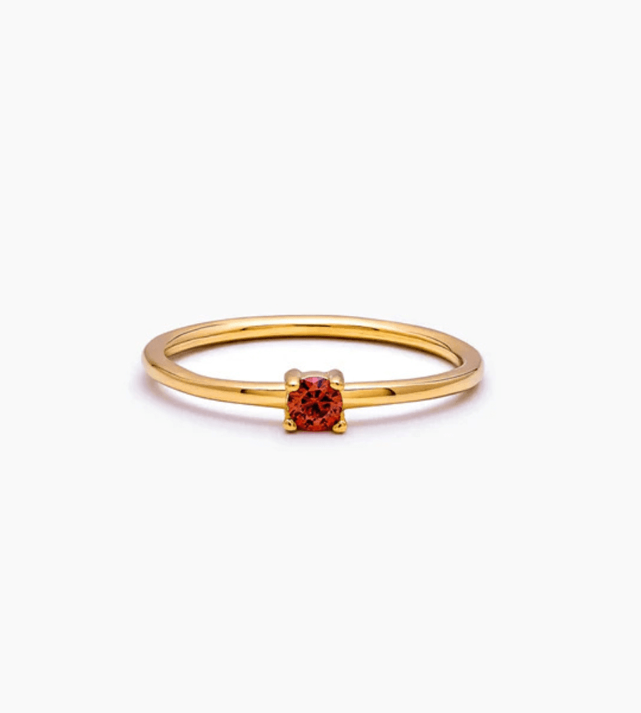 Dainty Birthstone Ring - Mireva Jewelry