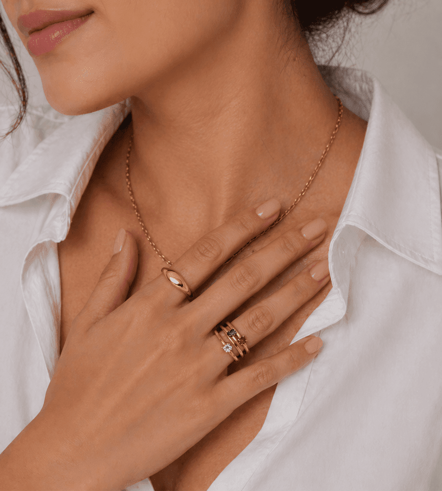 Dainty Birthstone Ring - Mireva Jewelry