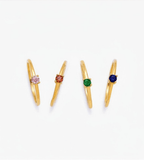 Dainty Birthstone Ring - Mireva Jewelry