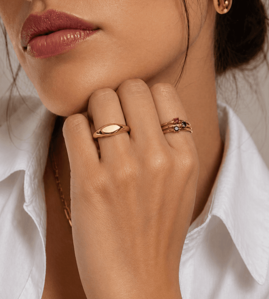 Dainty Birthstone Ring - Mireva Jewelry