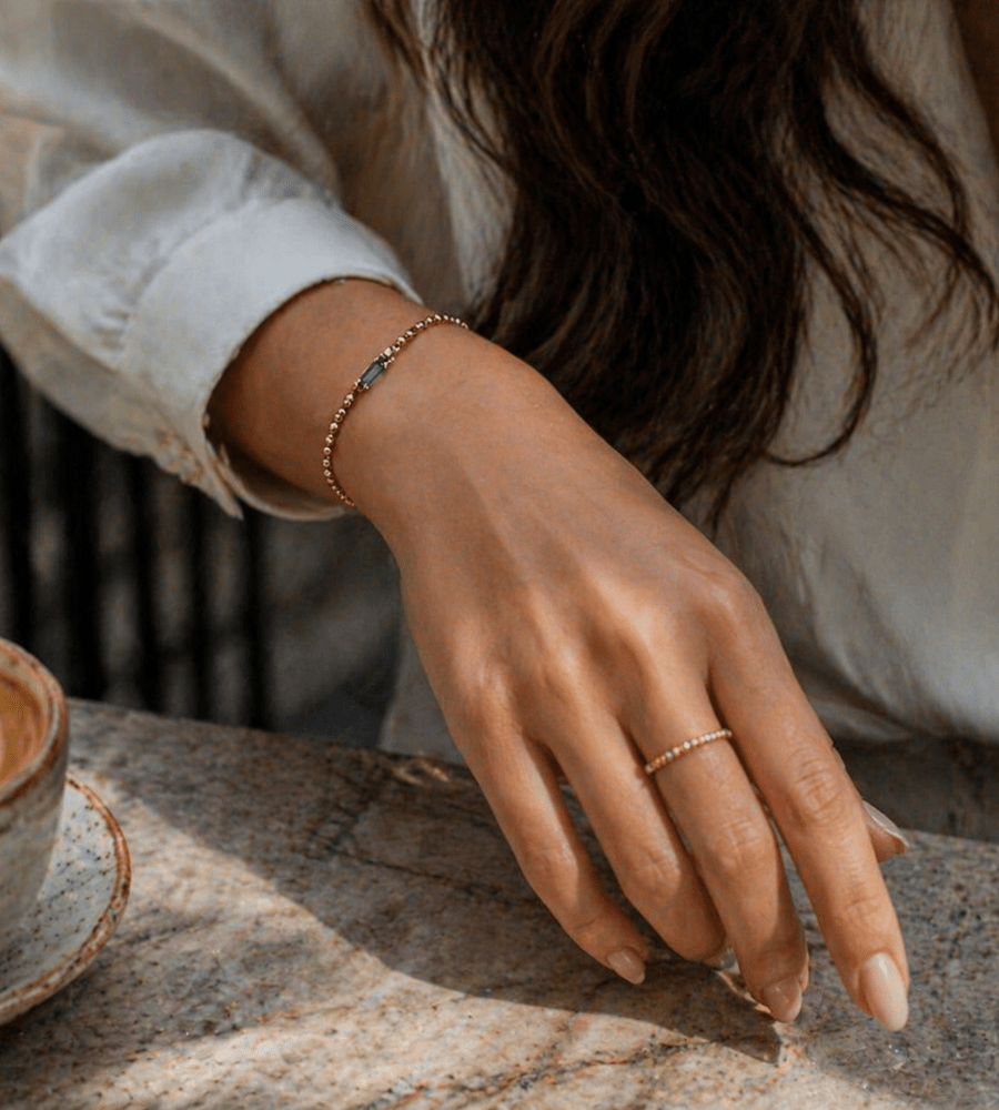 Dainty Braided Stacking Ring - Mireva Jewelry