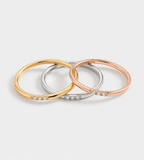 Dainty Diamond Stacking Ring - Mireva Jewelry