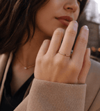 Dainty Diamond Stacking Ring - Mireva Jewelry