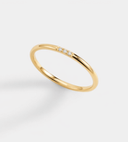 Dainty Diamond Stacking Ring - Mireva Jewelry