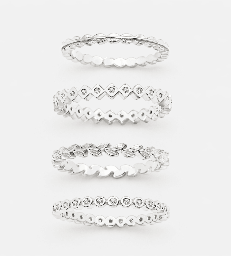 Dainty Mini Ring Set - Mireva Jewelry