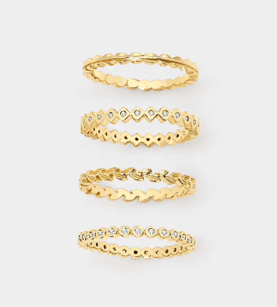 Dainty Mini Ring Set - Mireva Jewelry