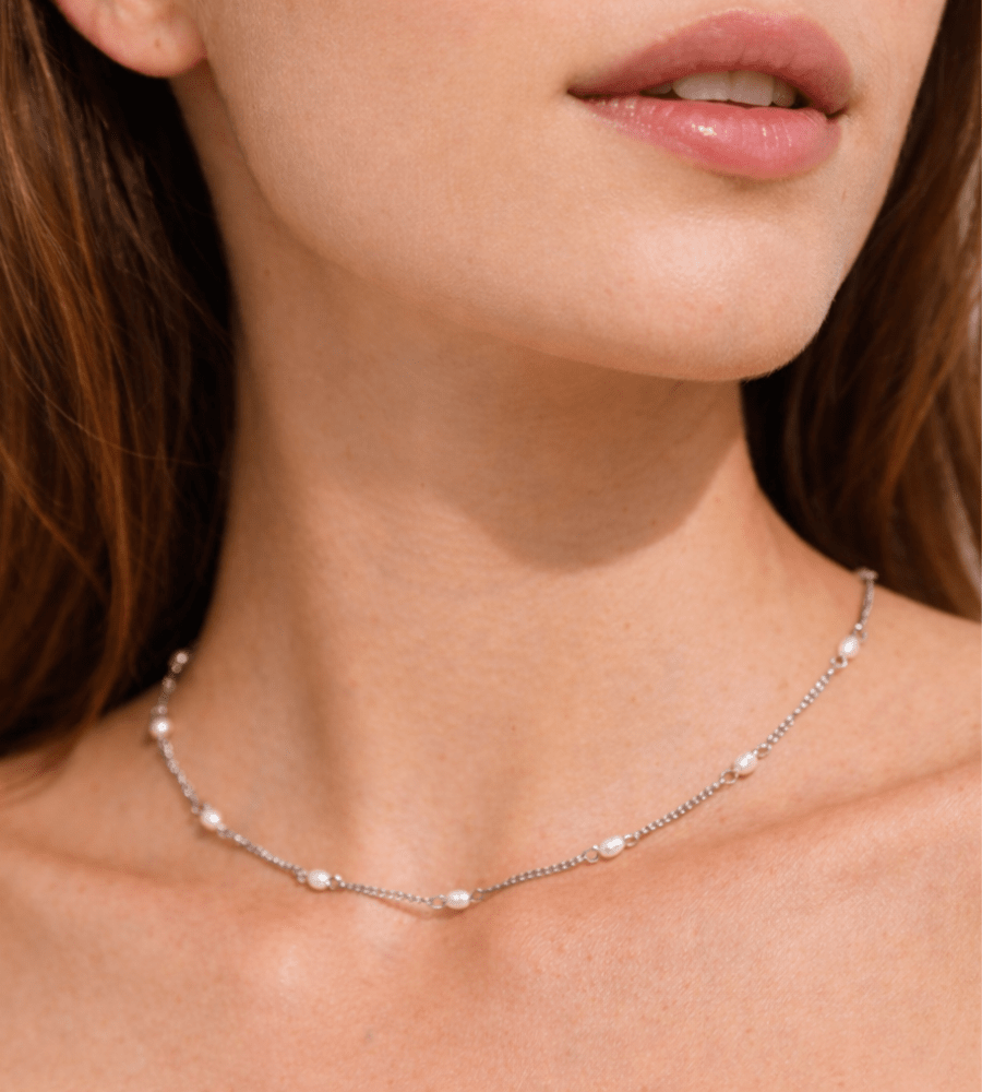 Dainty Pearl Choker - Mireva Jewelry