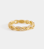 Dainty Twist Ring - Mireva Jewelry