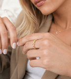 Dainty Twist Ring - Mireva Jewelry