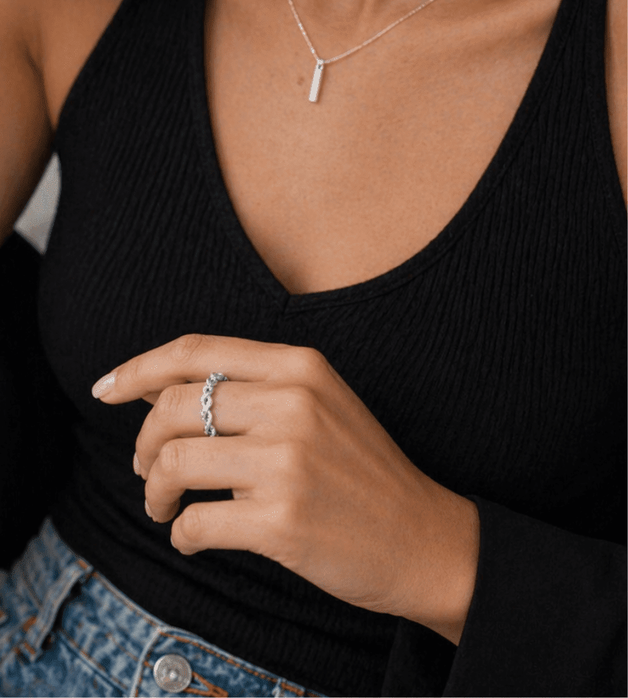 Dainty Twist Ring - Mireva Jewelry