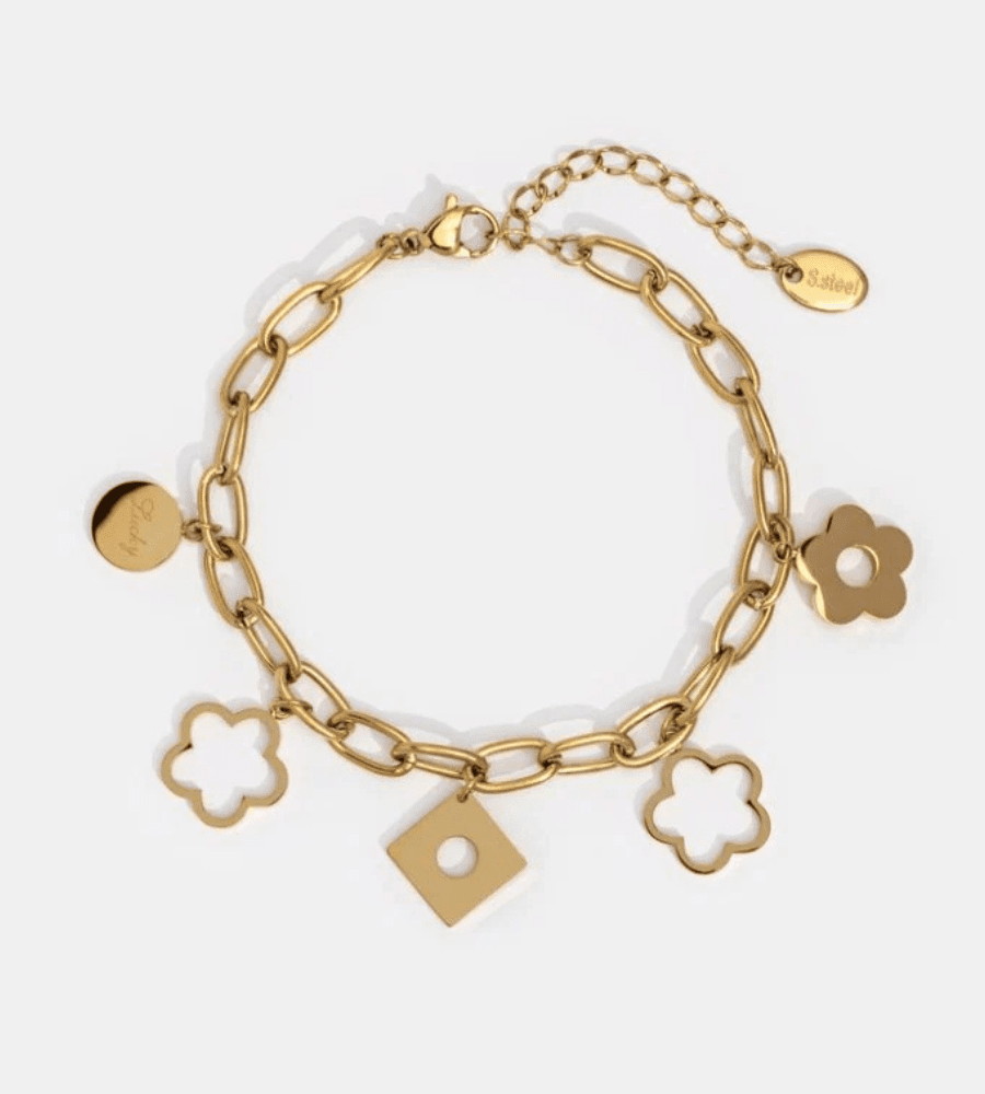 Daisy Charm Bracelet - Mireva Jewelry