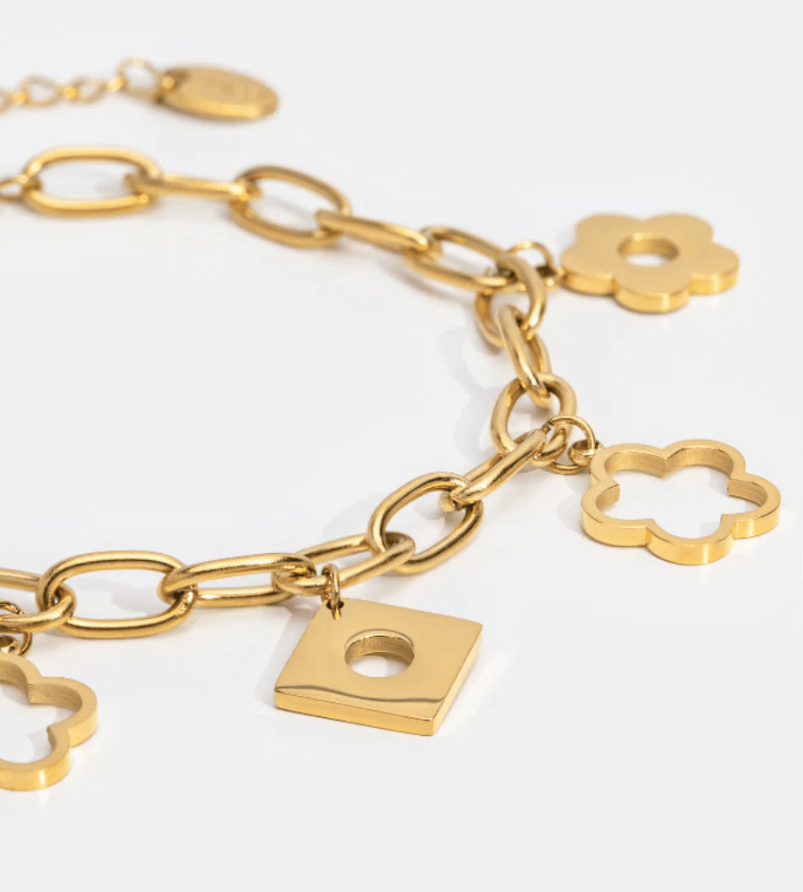 Daisy Charm Bracelet - Mireva Jewelry