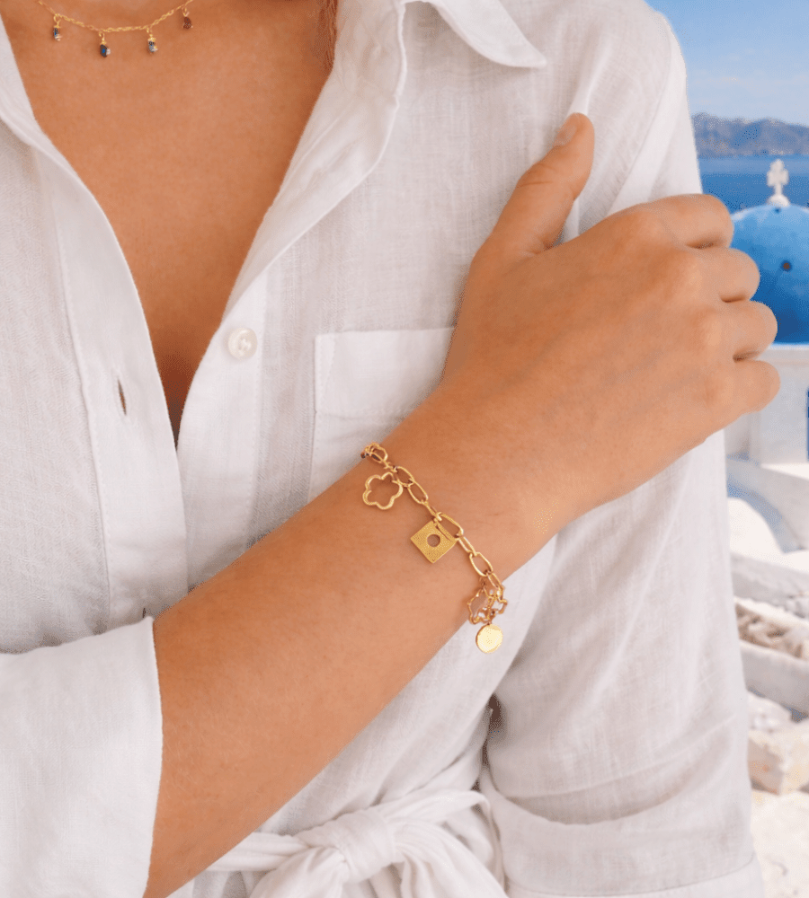 Daisy Charm Bracelet - Mireva Jewelry