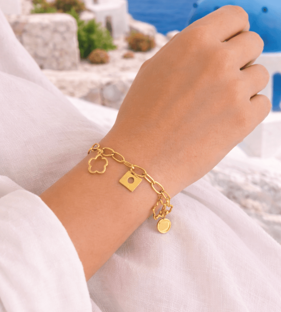 Daisy Charm Bracelet - Mireva Jewelry