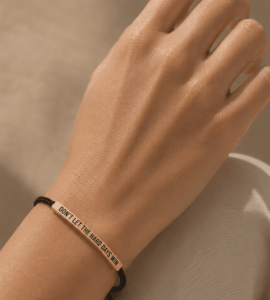 Don't Let The Hard Days Win Inspirational Bracelet - Mireva Jewelry