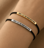 Don't Let The Hard Days Win Inspirational Bracelet - Mireva Jewelry