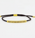 Don't Let The Hard Days Win Inspirational Bracelet - Mireva Jewelry