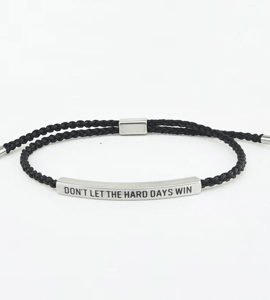Don't Let The Hard Days Win Inspirational Bracelet - Mireva Jewelry