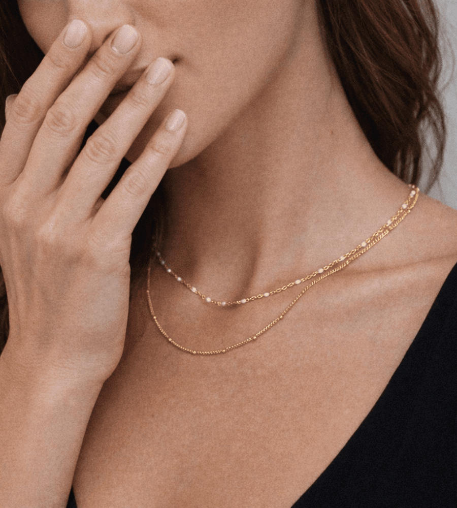 Double Beaded Choker - Mireva Jewelry