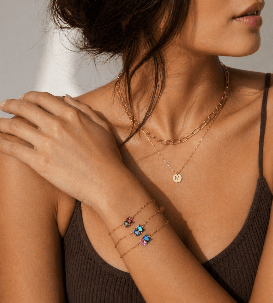 Duo Birthstone Bracelet - Mireva Jewelry