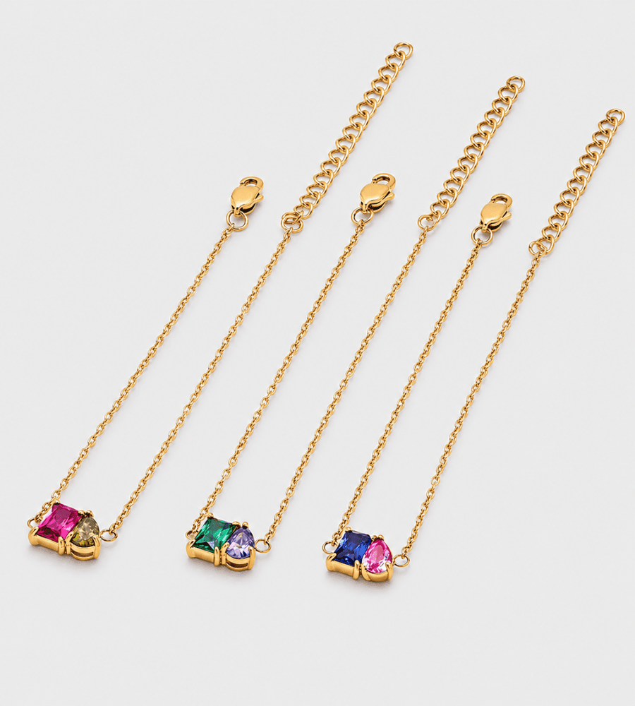 Duo Birthstone Bracelet - Mireva Jewelry