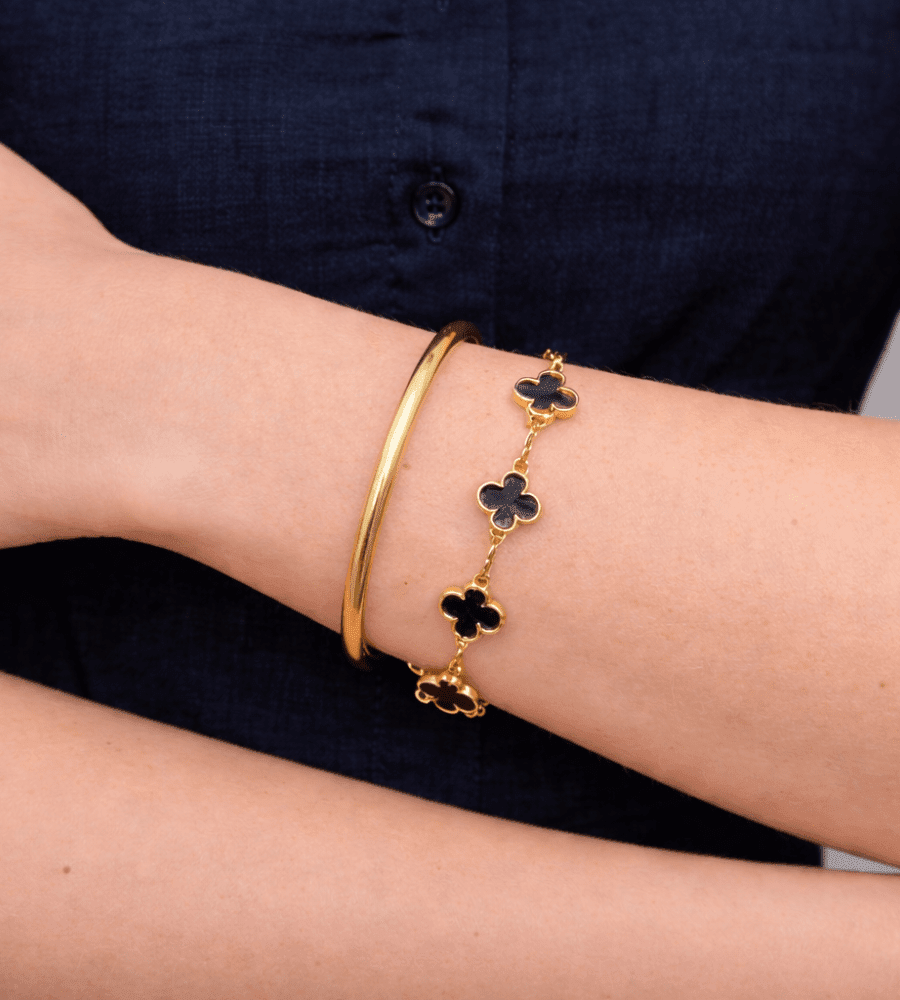 Eli Gold Bangle - Mireva Jewelry
