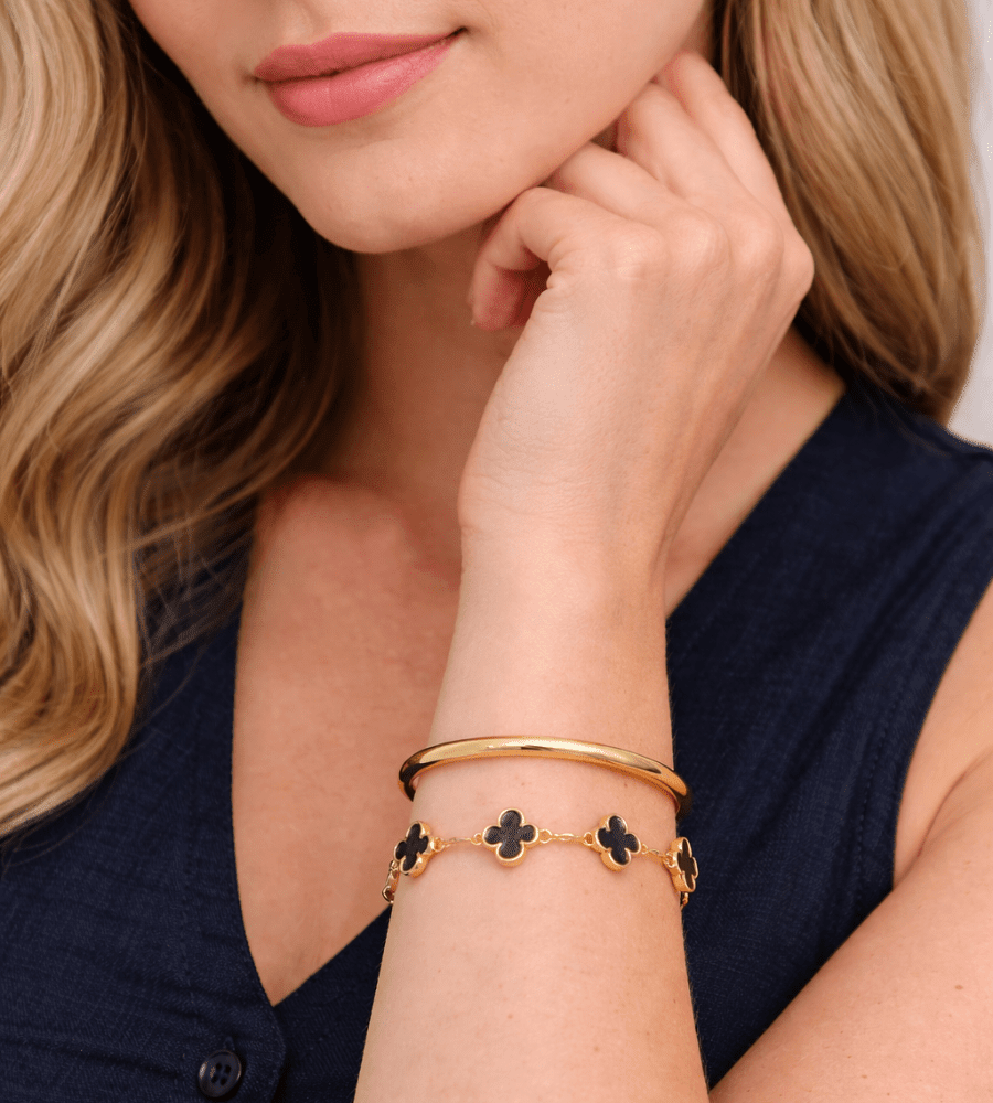 Eli Gold Bangle - Mireva Jewelry