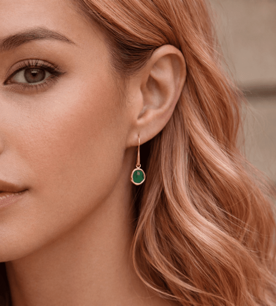 Emerald Drop Earrings - Mireva Jewelry