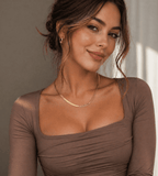 Engraved Herringbone Necklace - Mireva Jewelry