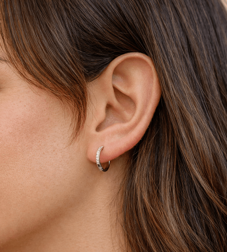 Eternity Hoop Earrings - Mireva Jewelry