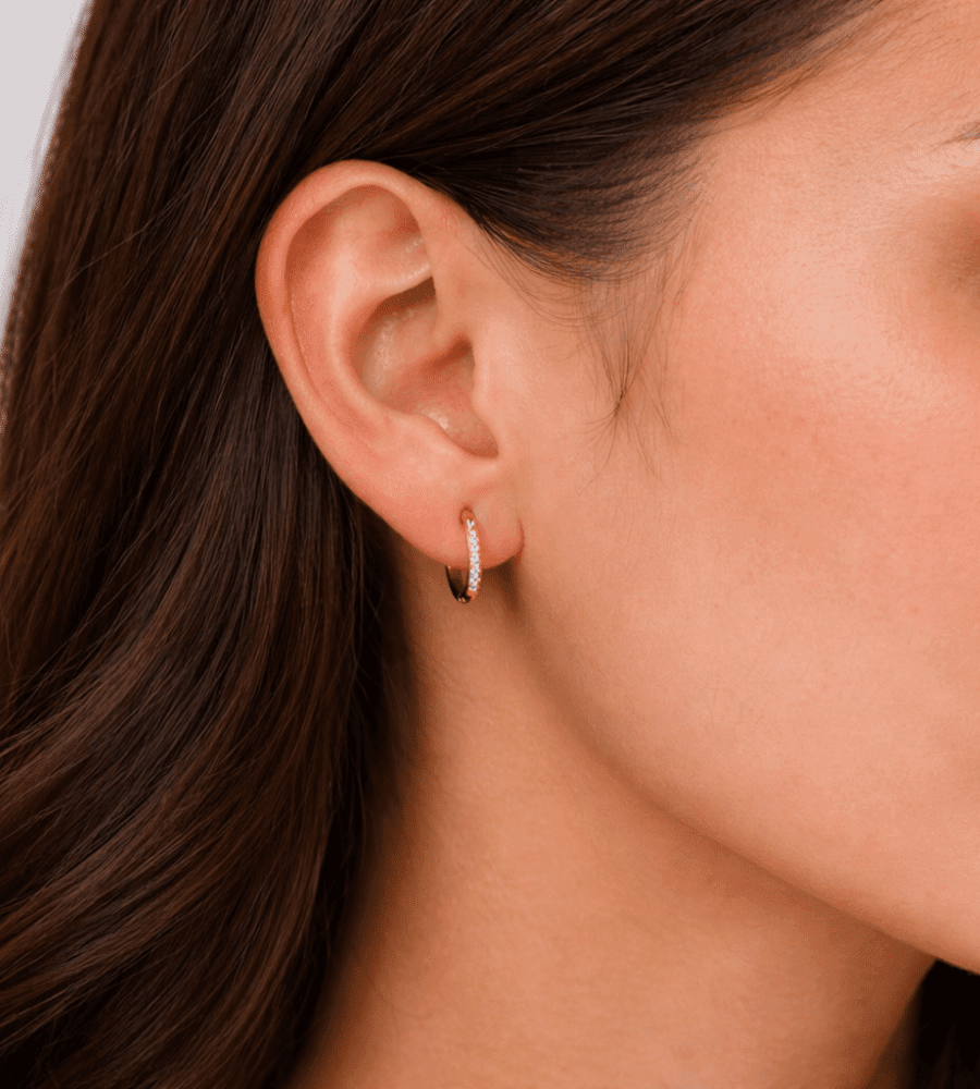 Eternity Hoop Earrings - Mireva Jewelry