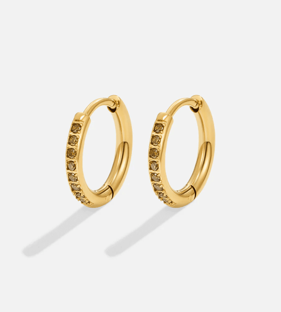 Eternity Hoop Earrings - Mireva Jewelry