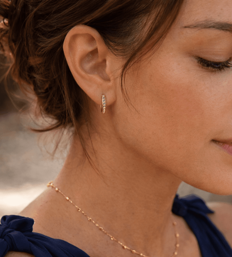 Eternity Hoop Earrings - Mireva Jewelry