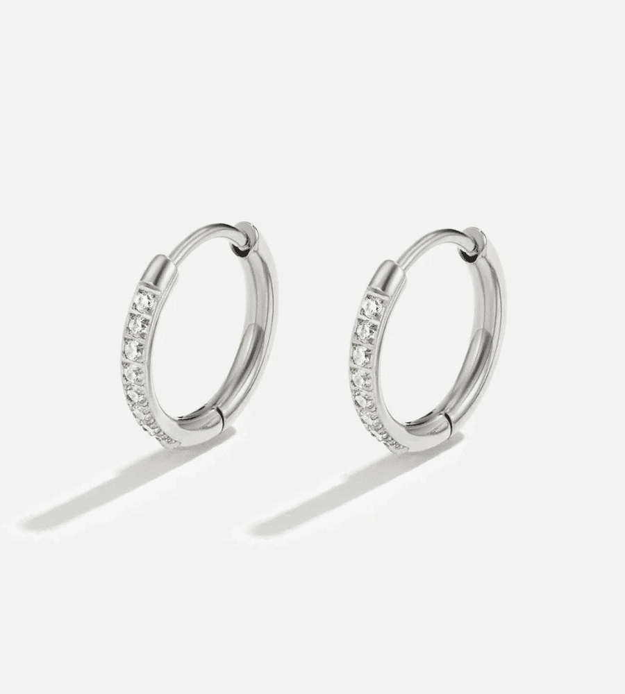 Eternity Hoop Earrings - Mireva Jewelry