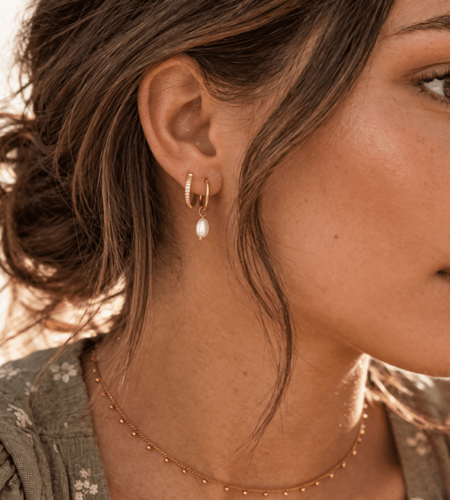 Eternity Hoop Earrings - Mireva Jewelry