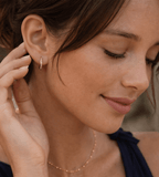 Eternity Hoop Earrings - Mireva Jewelry
