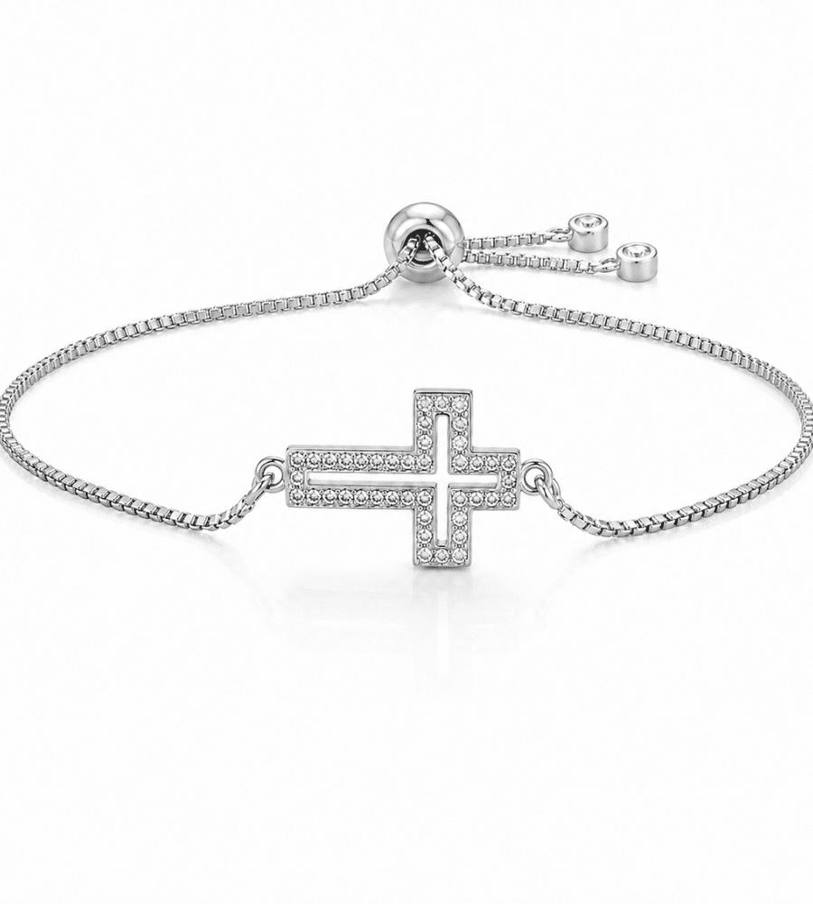 Faith Cross Charm Bracelet - Mireva Jewelry