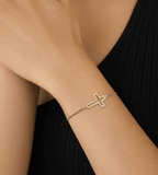 Faith Cross Charm Bracelet - Mireva Jewelry