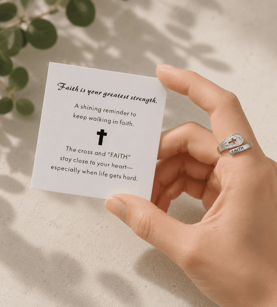 Faith Statement Ring - Mireva Jewelry