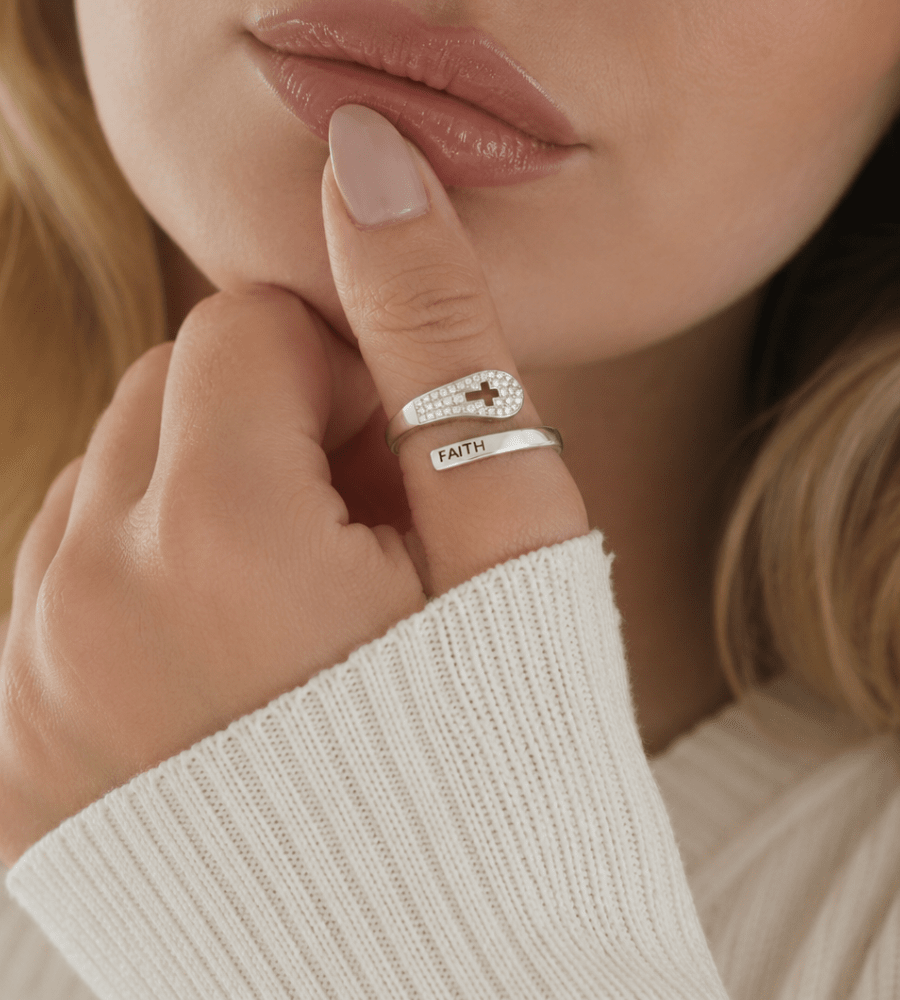 Faith Statement Ring - Mireva Jewelry