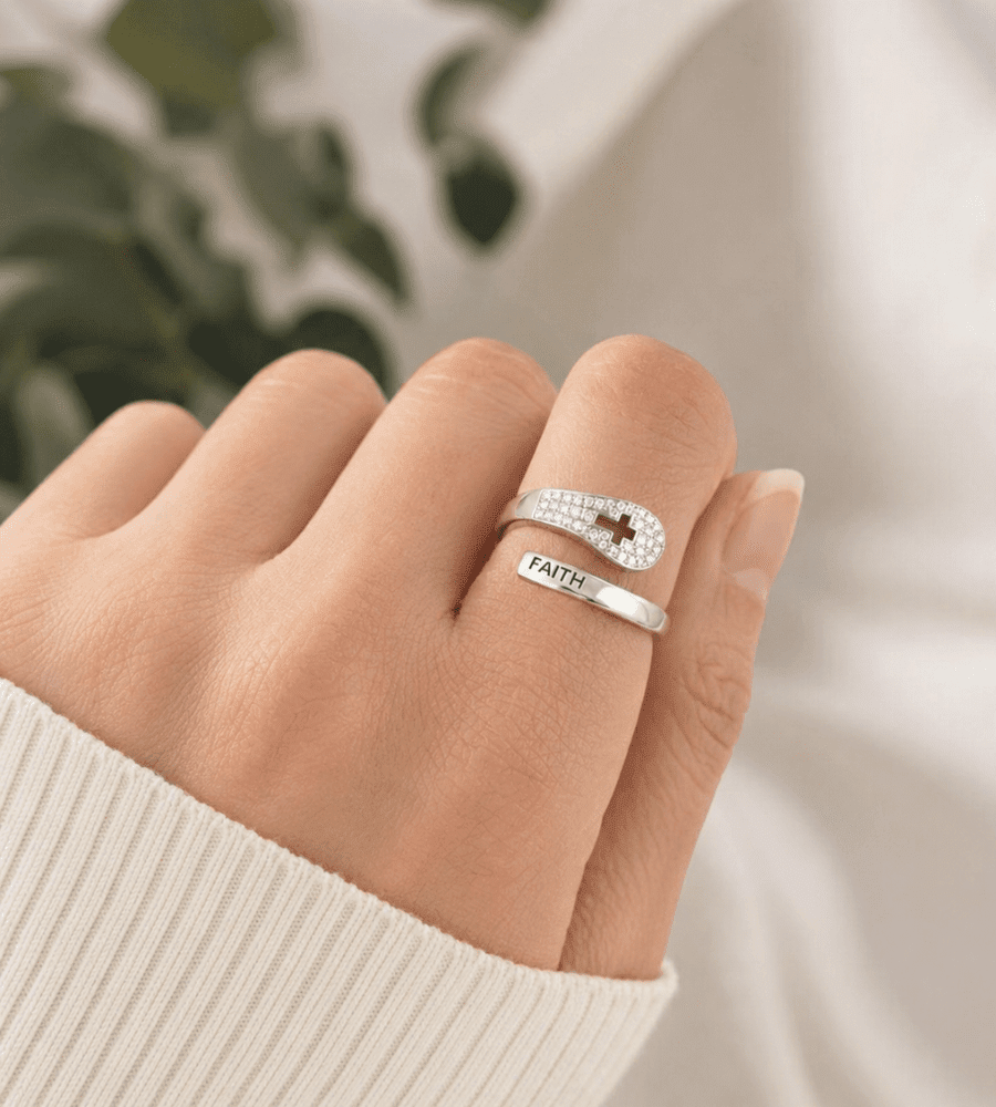 Faith Statement Ring - Mireva Jewelry