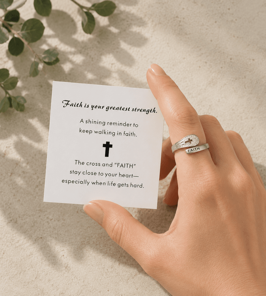 Faith Statement Ring - Mireva Jewelry